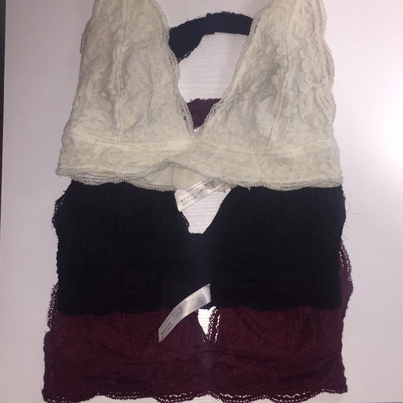 Urban Outfitters Tops - set of 3 pins & needles halter bralettes